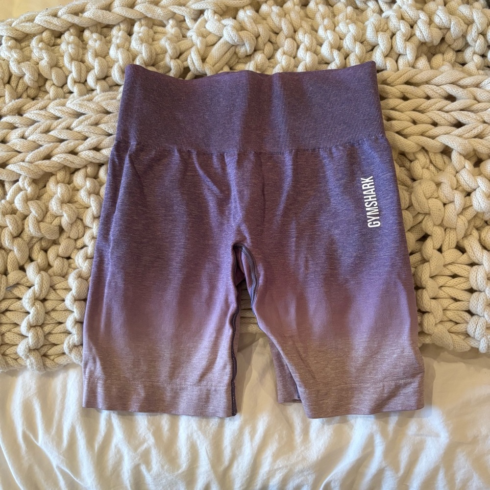 Gymshark Ombre Plum-to-Lilac Bike Shorts